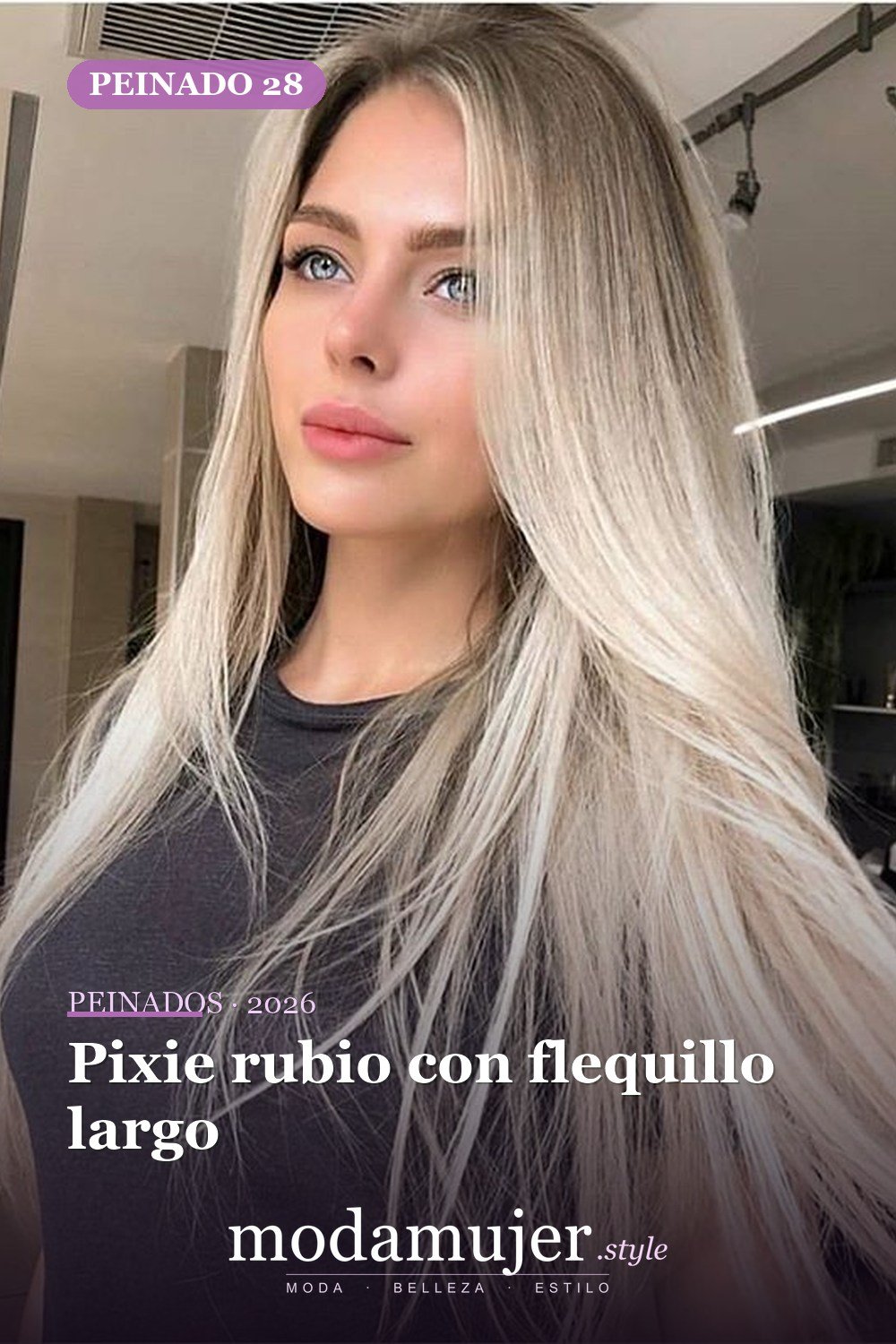 Pixie rubio con flequillo largo — 58 increíbles peinados rubios que te hacen elegante