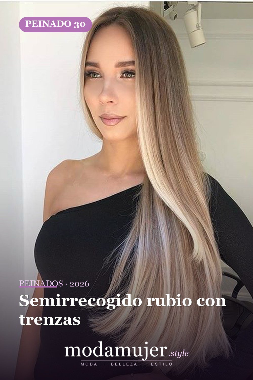 Semirrecogido rubio con trenzas — 58 increíbles peinados rubios que te hacen elegante