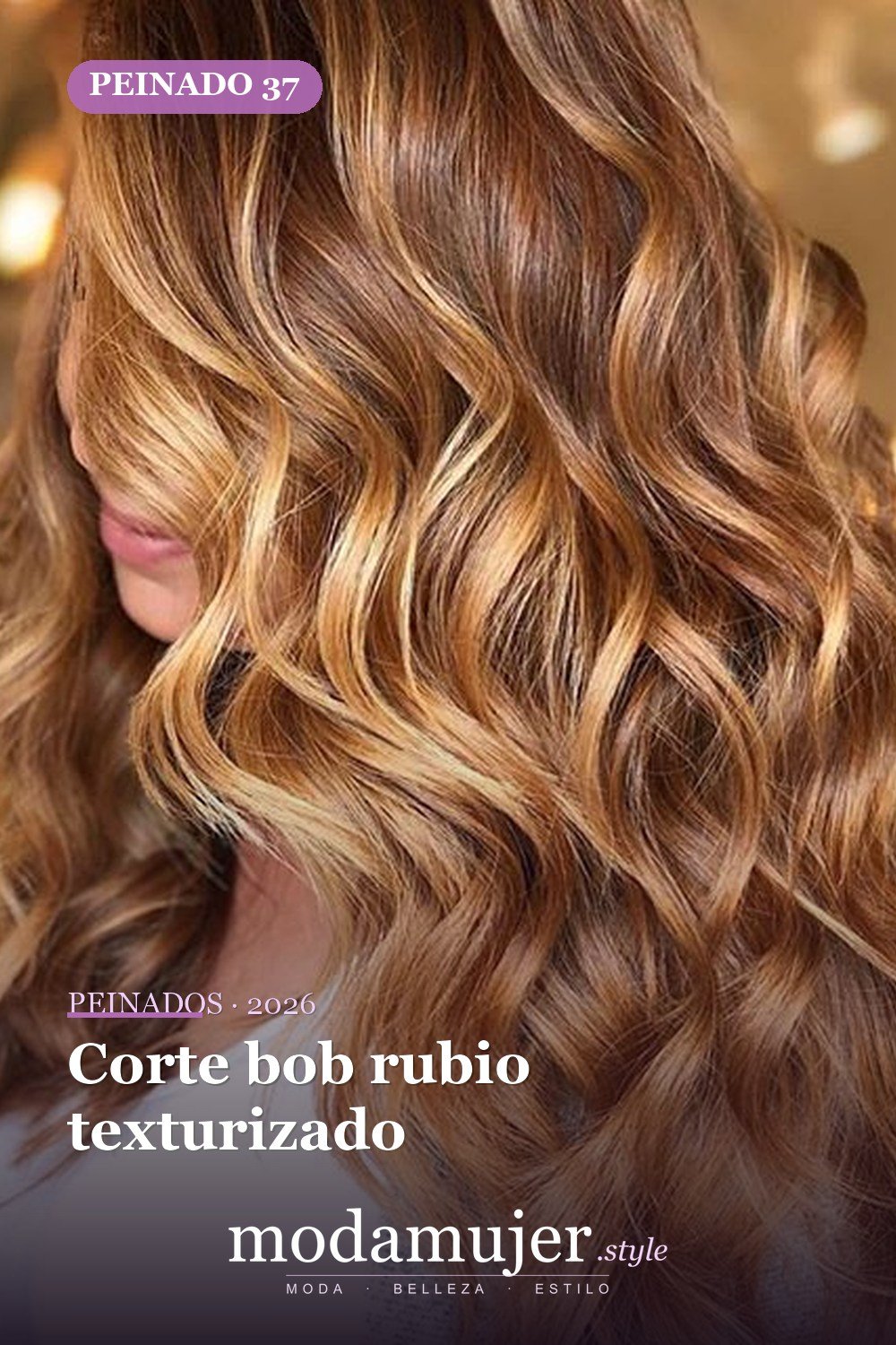Corte bob rubio texturizado — 58 increíbles peinados rubios que te hacen elegante