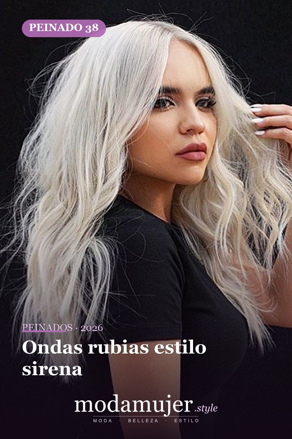 Ondas rubias estilo sirena — 58 increíbles peinados rubios que te hacen elegante