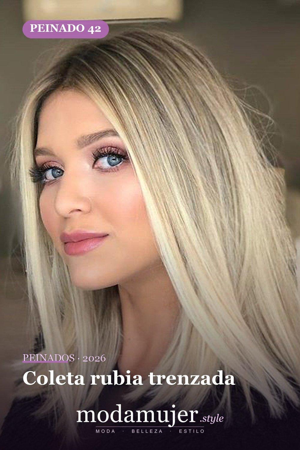 Coleta rubia trenzada — 58 increíbles peinados rubios que te hacen elegante