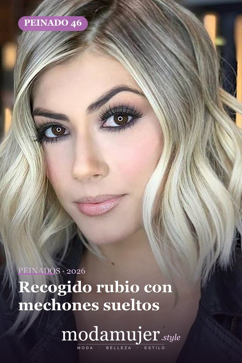 Recogido rubio con mechones sueltos — 58 increíbles peinados rubios que te hacen elegante