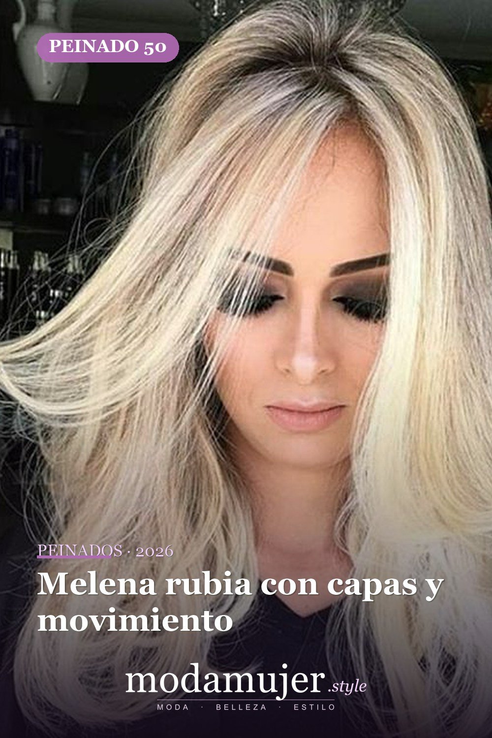 Melena rubia con capas y movimiento — 58 increíbles peinados rubios que te hacen elegante