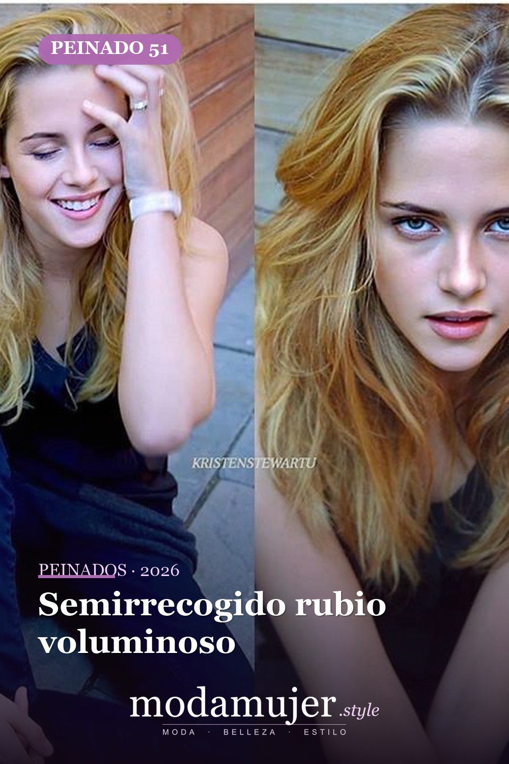 Semirrecogido rubio voluminoso — 58 increíbles peinados rubios que te hacen elegante