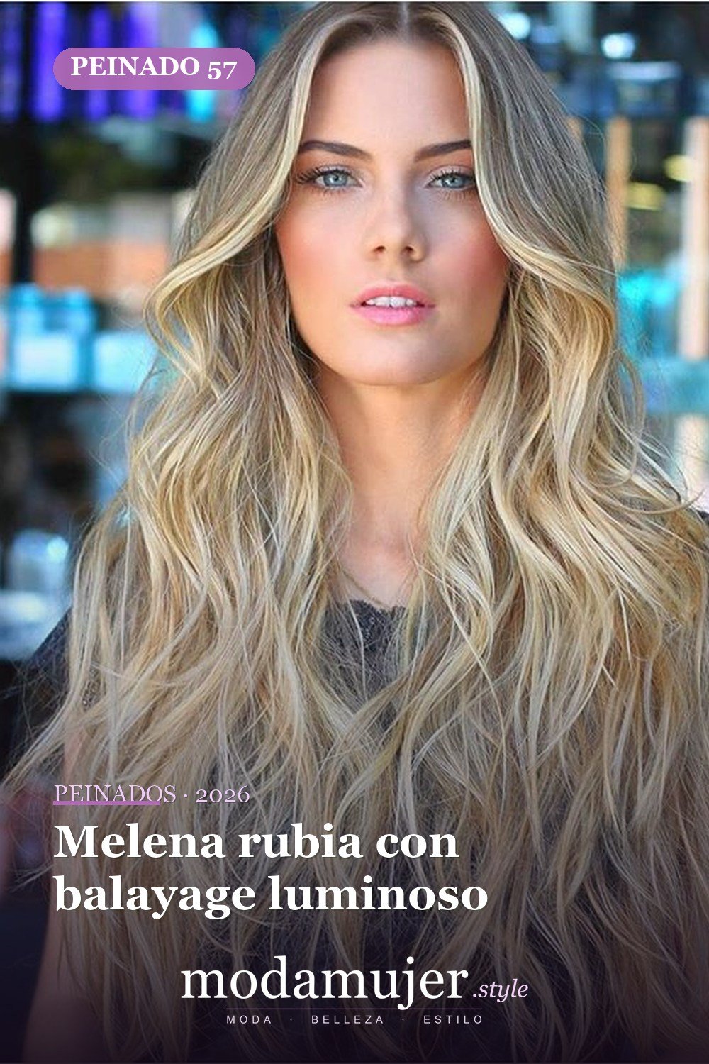 Melena rubia con balayage luminoso — 58 increíbles peinados rubios que te hacen elegante