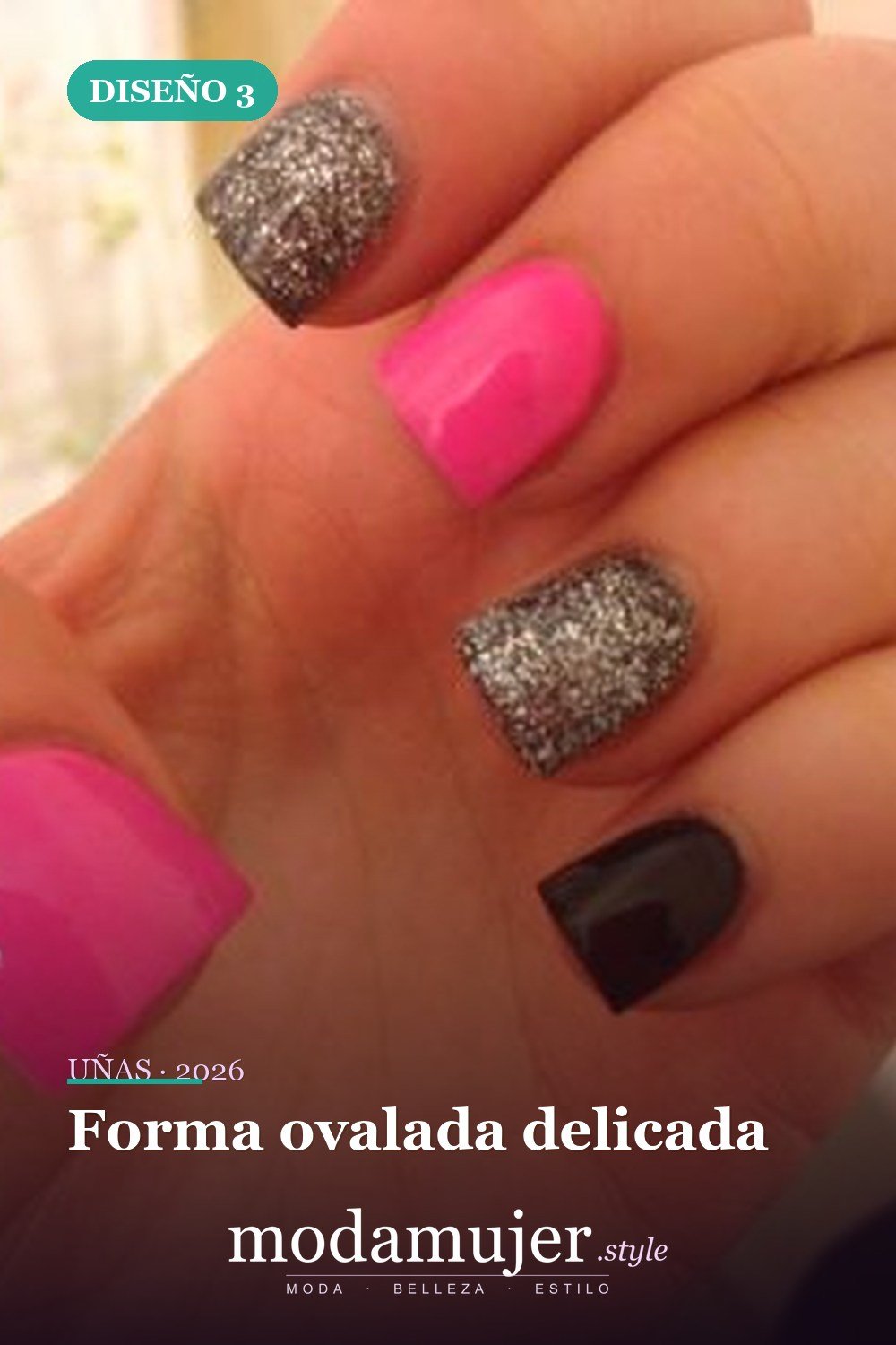 Forma ovalada delicada — 6 formas de uñas absolutamente hermosas que debes probar