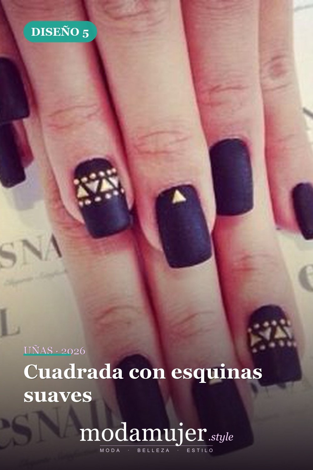 Cuadrada con esquinas suaves — 6 formas de uñas absolutamente hermosas que debes probar