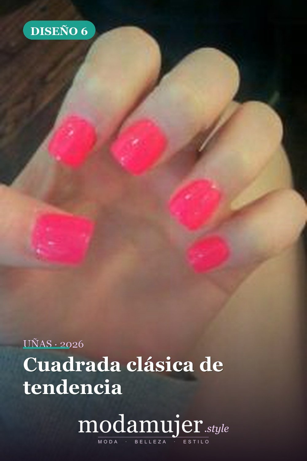 Cuadrada clásica de tendencia — 6 formas de uñas absolutamente hermosas que debes probar