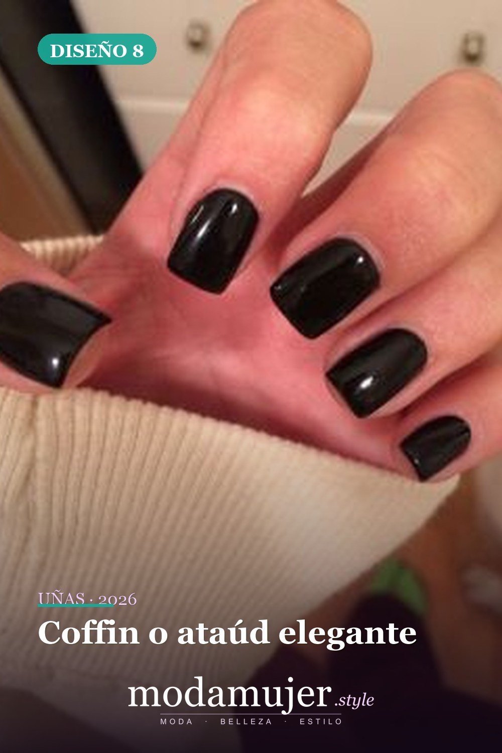 Coffin o ataúd elegante — 6 formas de uñas absolutamente hermosas que debes probar