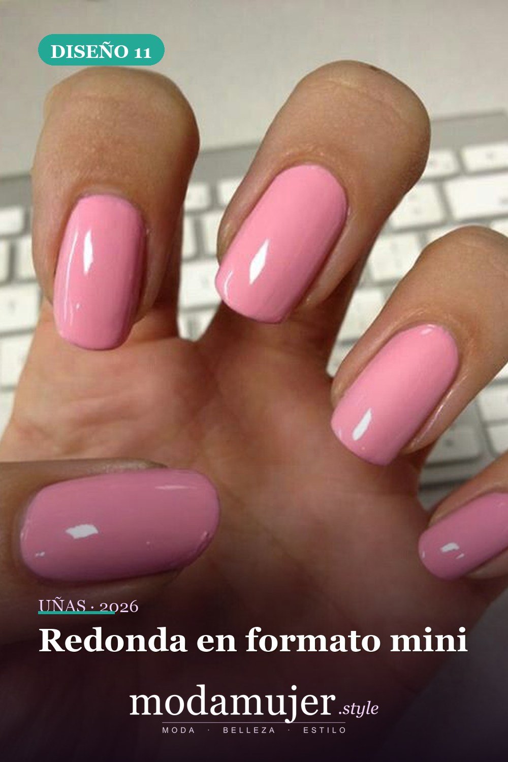Redonda en formato mini — 6 formas de uñas absolutamente hermosas que debes probar