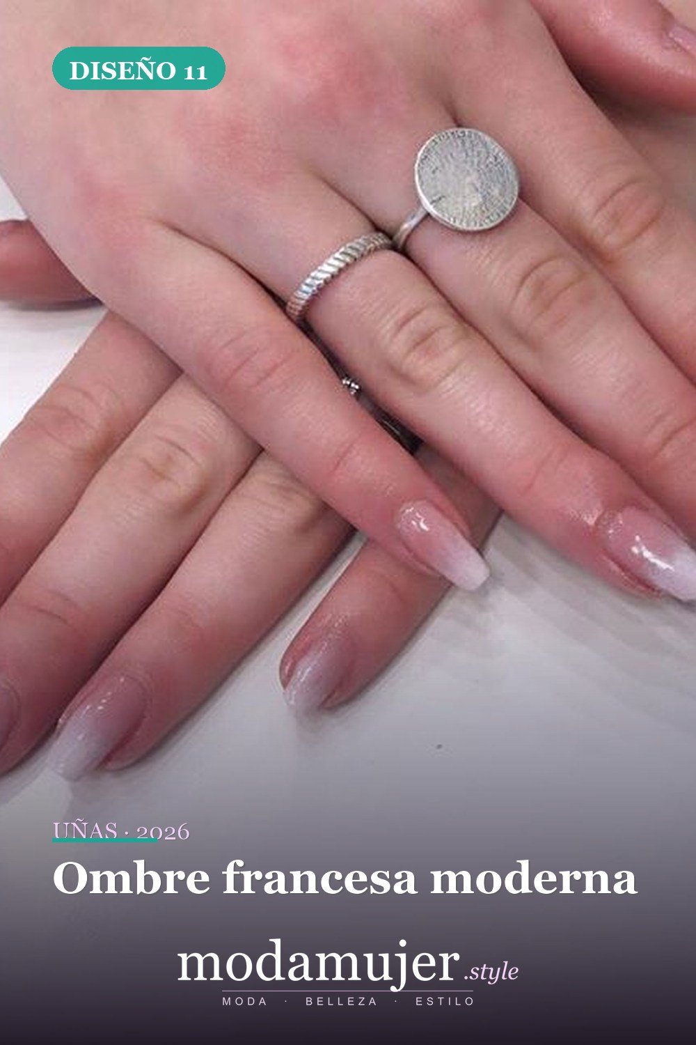 Ombre francesa moderna — 60 hermosos diseños de uñas ombre que te encantarán