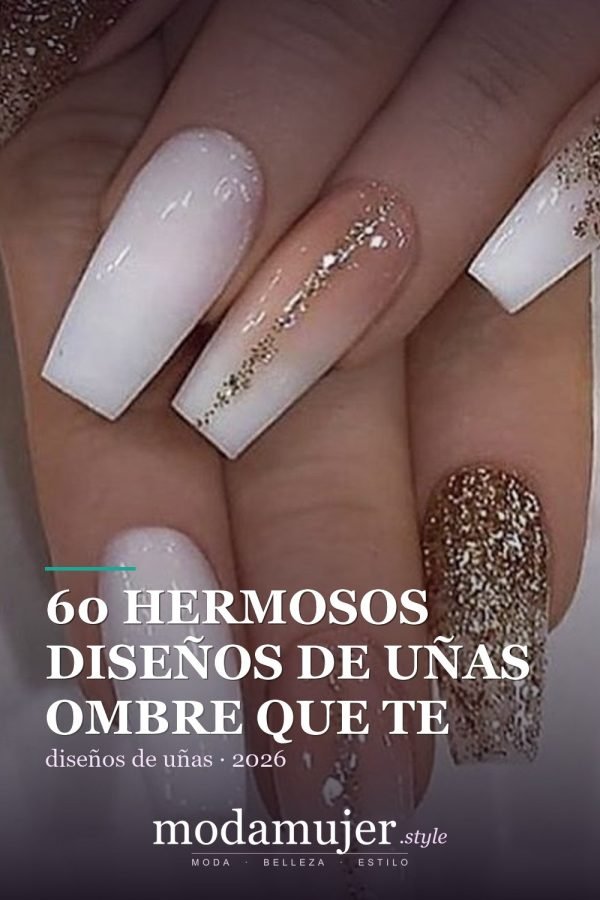 60 hermosos diseños de uñas ombre que te encantarán
