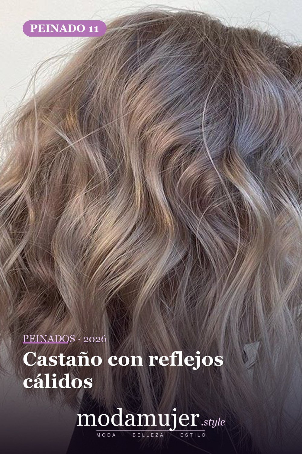 Castaño con reflejos cálidos — 60 increíbles peinados hasta el hombro para elegir