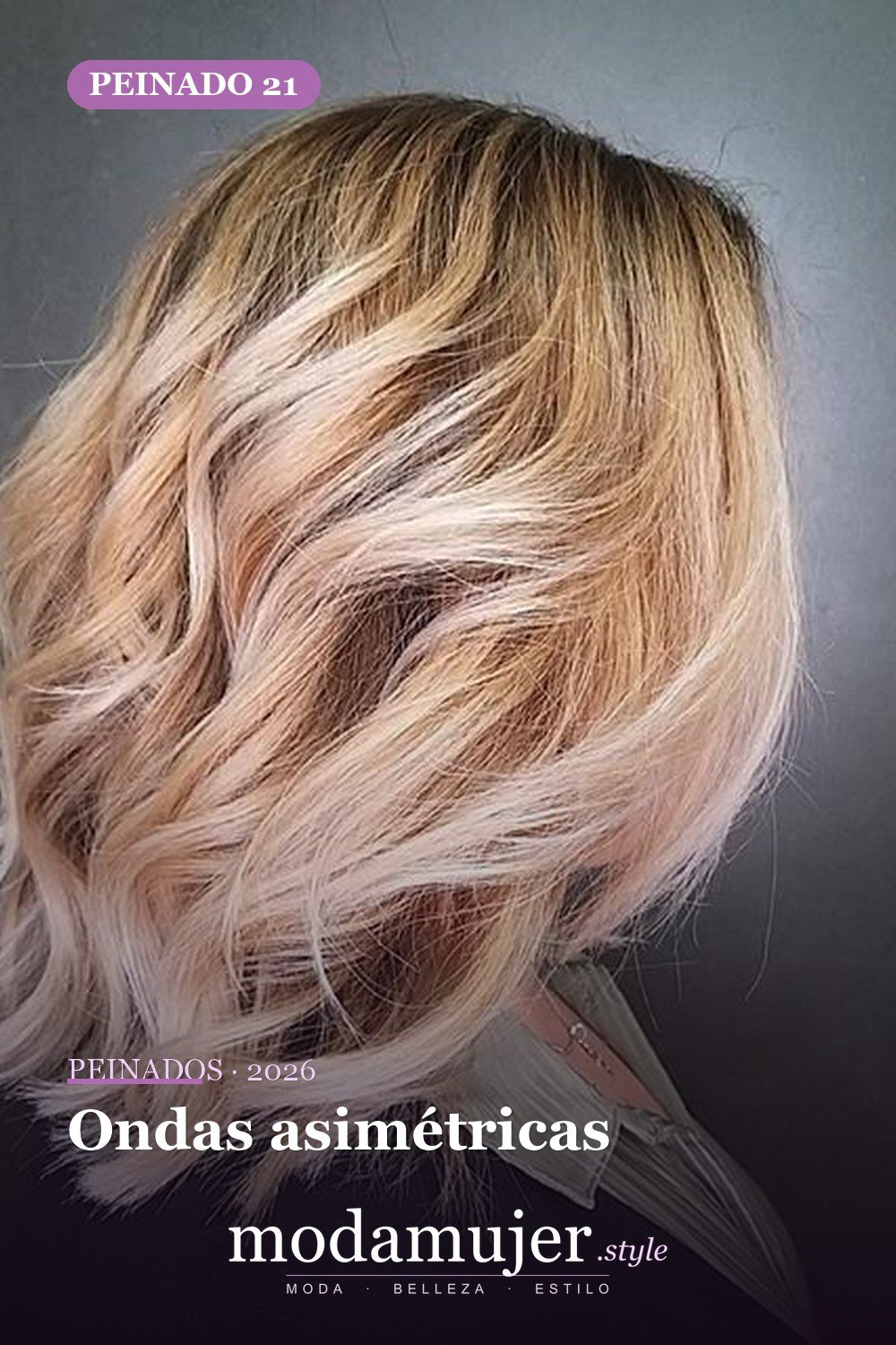 Ondas asimétricas — 60 increíbles peinados hasta el hombro para elegir