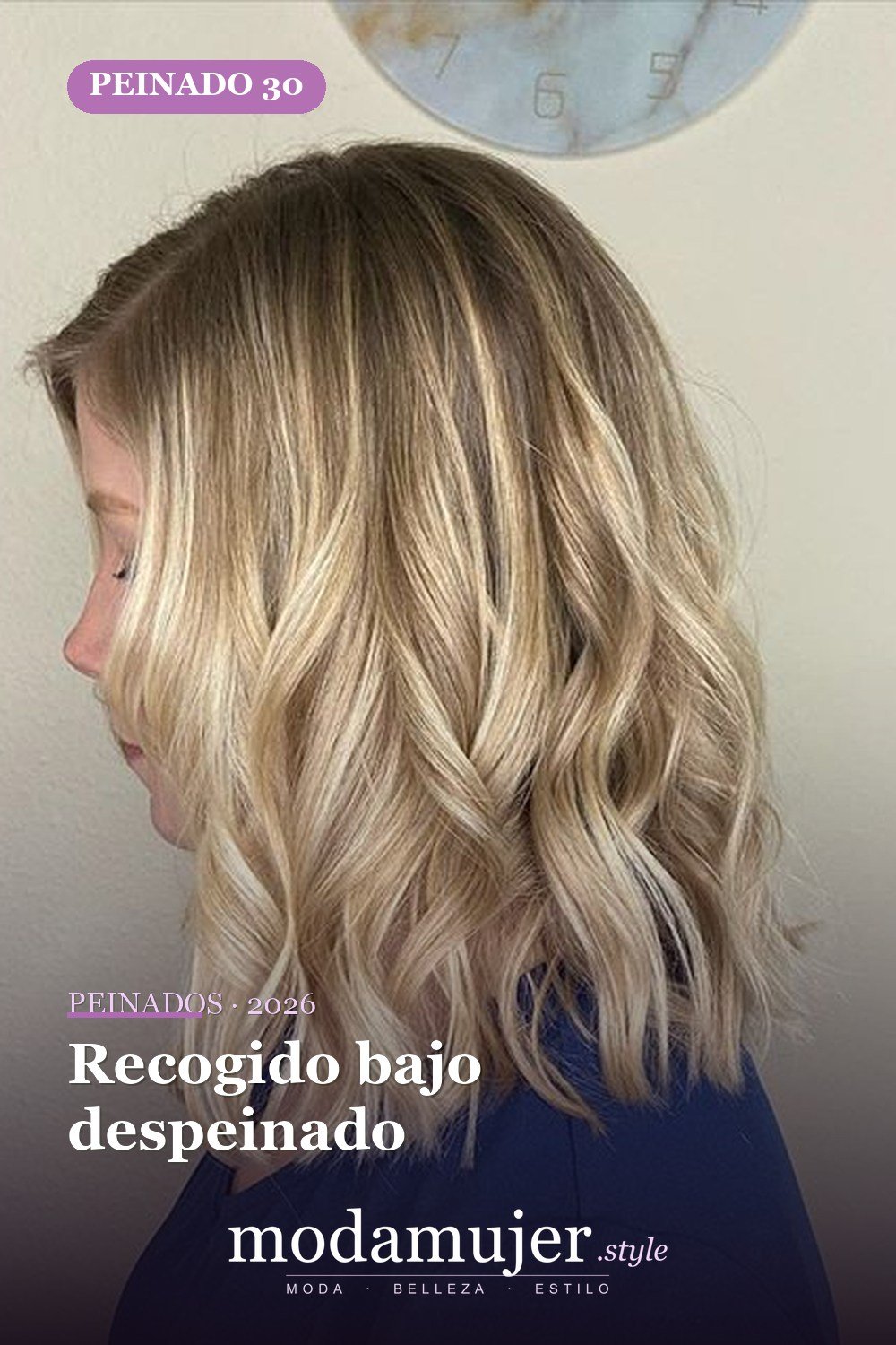 Recogido bajo despeinado — 60 increíbles peinados hasta el hombro para elegir