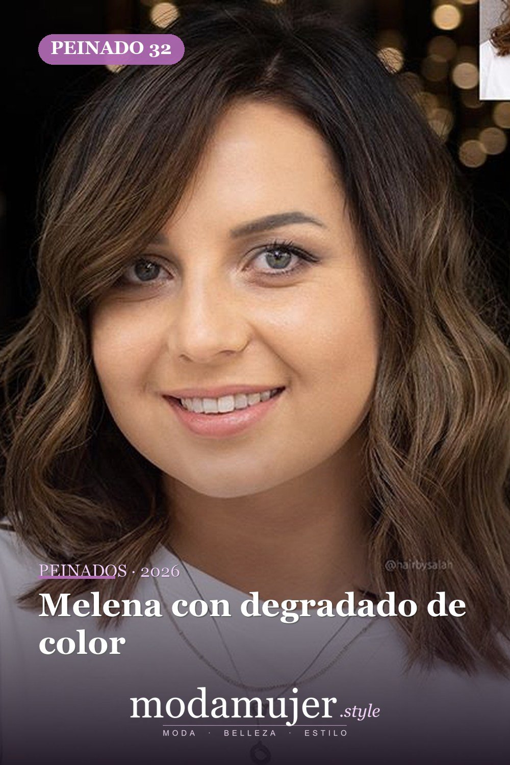 Melena con degradado de color — 60 increíbles peinados hasta el hombro para elegir