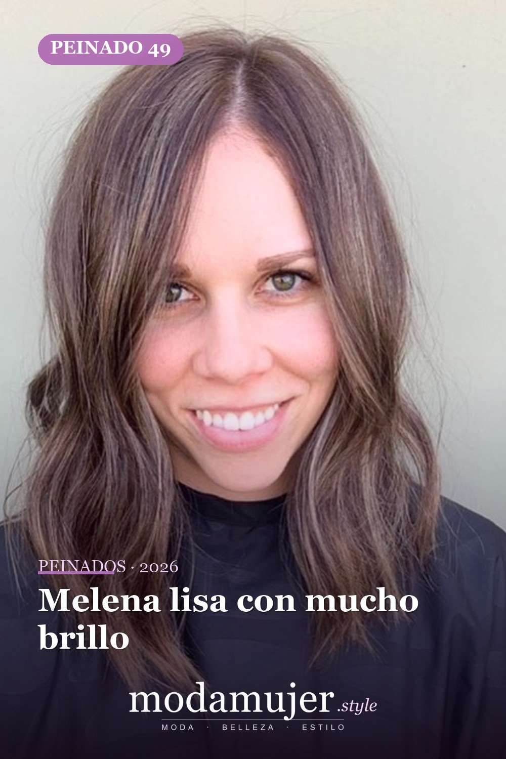 Melena lisa con mucho brillo — 60 increíbles peinados hasta el hombro para elegir