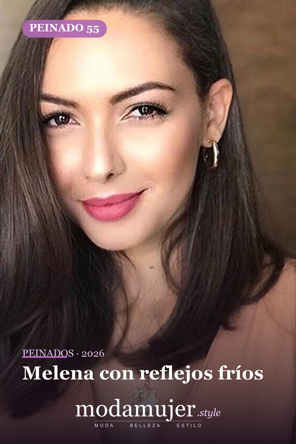Melena con reflejos fríos — 60 increíbles peinados hasta el hombro para elegir