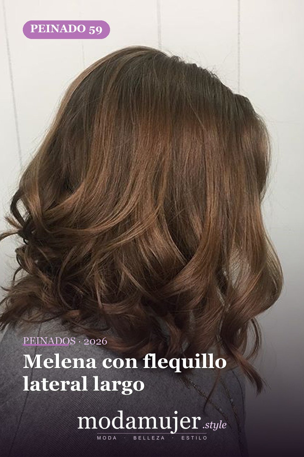 Melena con flequillo lateral largo — 60 increíbles peinados hasta el hombro para elegir