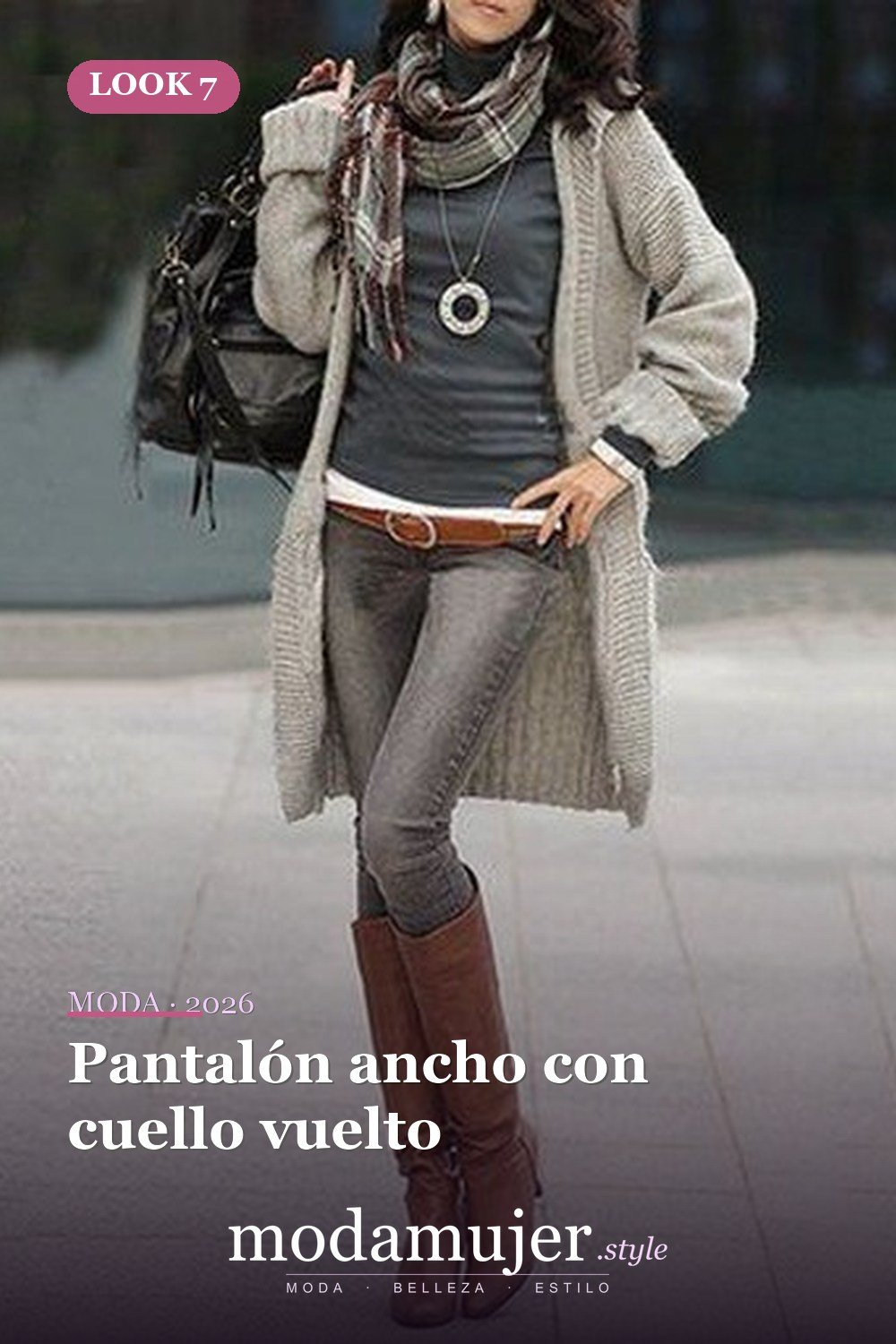 Pantalón ancho con cuello vuelto — 60+ Las mejores ideas de trajes de invierno de trabajo que te hacen más genial
