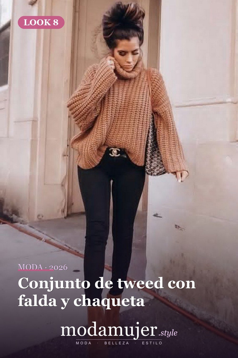 Conjunto de tweed con falda y chaqueta — 60+ Las mejores ideas de trajes de invierno de trabajo que te hacen más genial