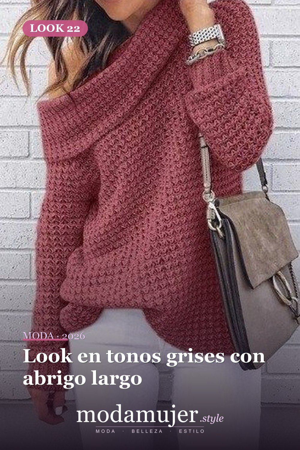 Look en tonos grises con abrigo largo — 60+ Las mejores ideas de trajes de invierno de trabajo que te hacen más genial