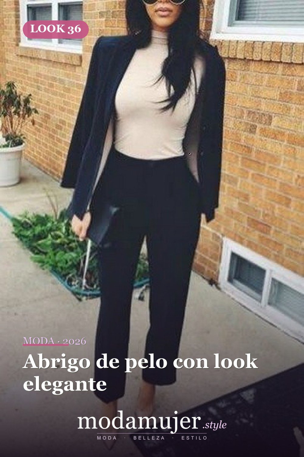 Abrigo de pelo con look elegante — 60+ Las mejores ideas de trajes de invierno de trabajo que te hacen más genial