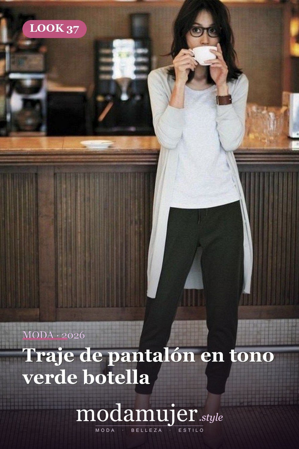 Traje de pantalón en tono verde botella — 60+ Las mejores ideas de trajes de invierno de trabajo que te hacen más genial