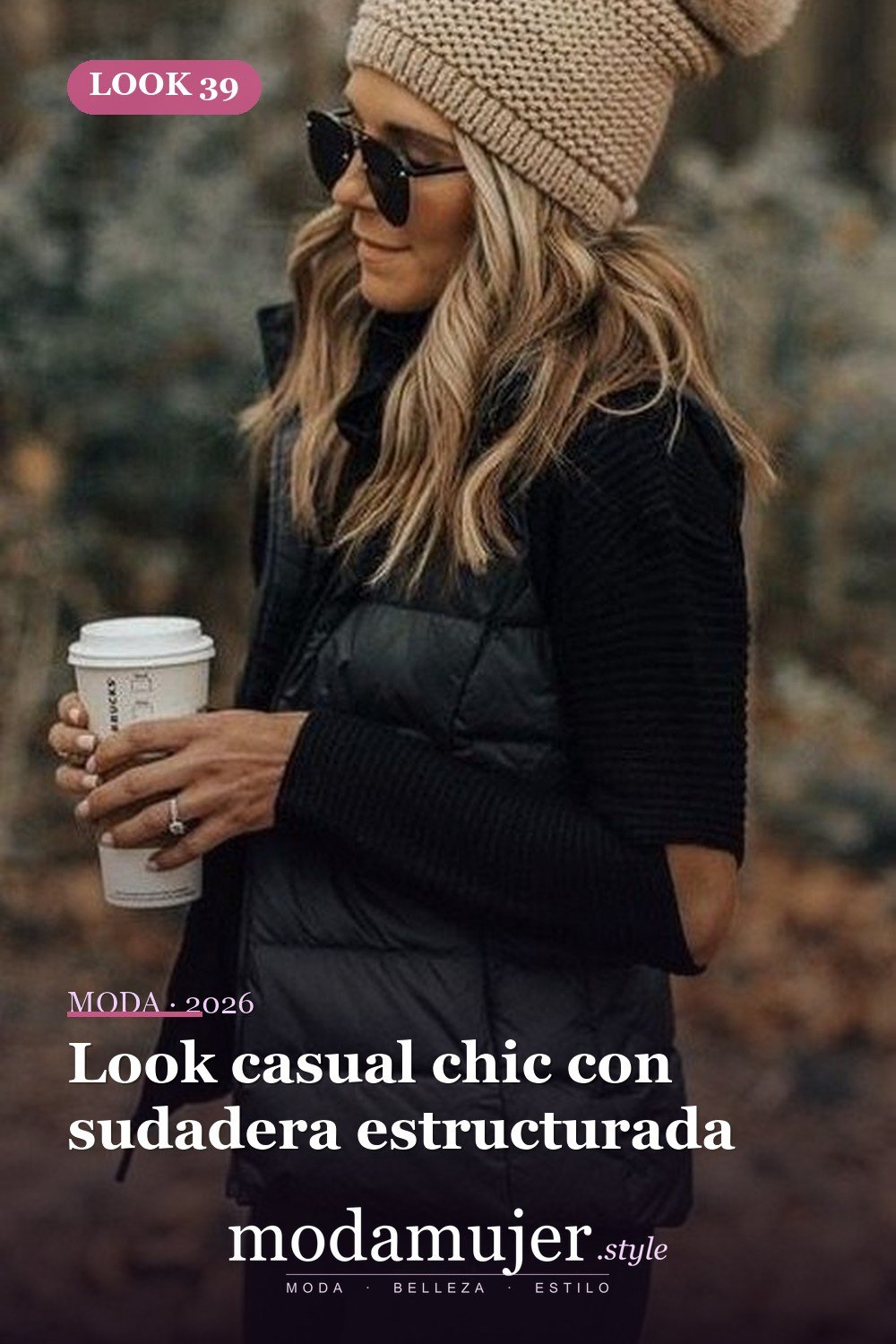 Look casual chic con sudadera estructurada — 60+ Las mejores ideas de trajes de invierno de trabajo que te hacen más genial