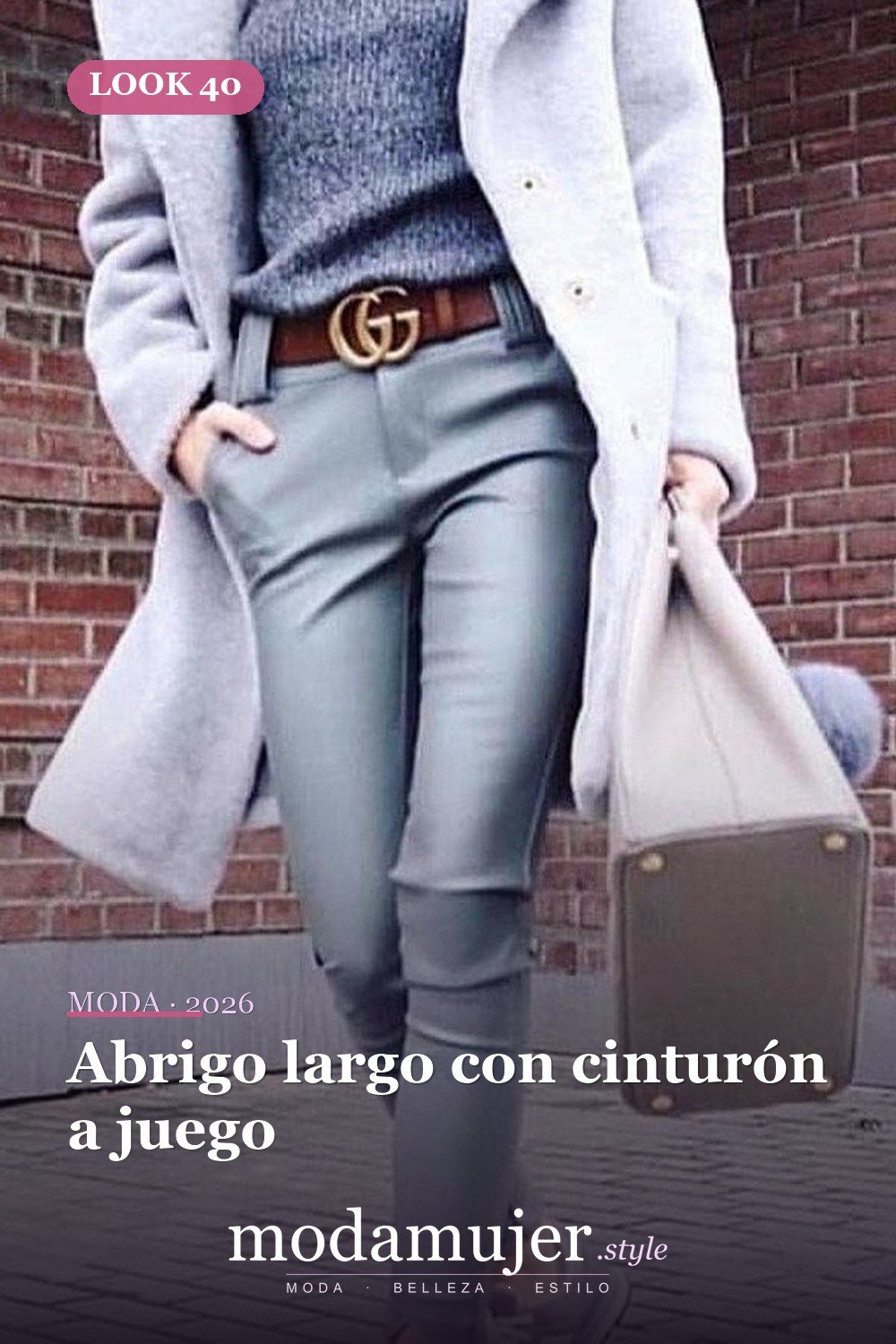 Abrigo largo con cinturón a juego — 60+ Las mejores ideas de trajes de invierno de trabajo que te hacen más genial