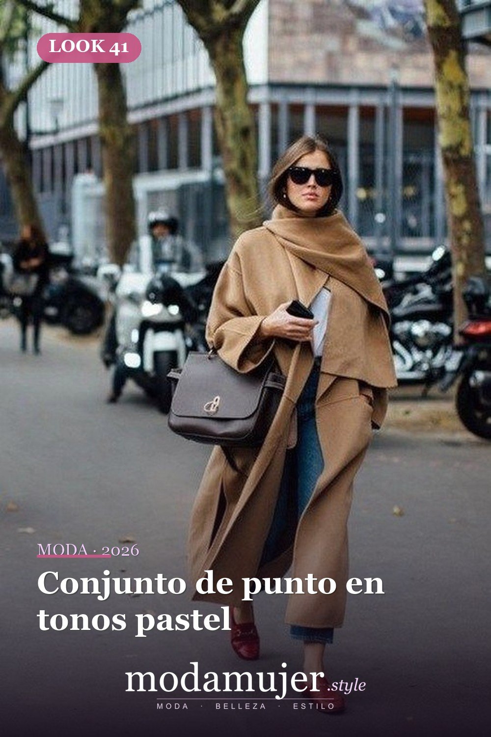 Conjunto de punto en tonos pastel — 60+ Las mejores ideas de trajes de invierno de trabajo que te hacen más genial