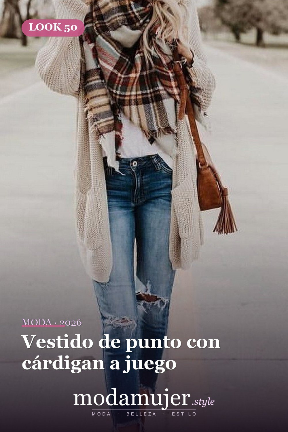 Vestido de punto con cárdigan a juego — 60+ Las mejores ideas de trajes de invierno de trabajo que te hacen más genial