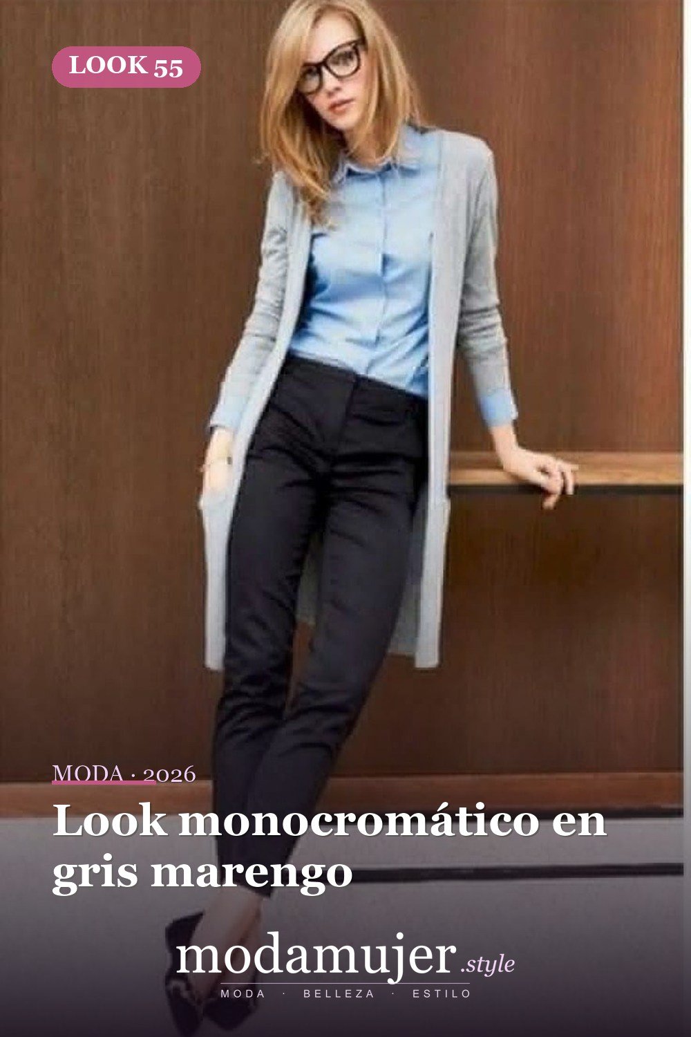 Look monocromático en gris marengo — 60+ Las mejores ideas de trajes de invierno de trabajo que te hacen más genial