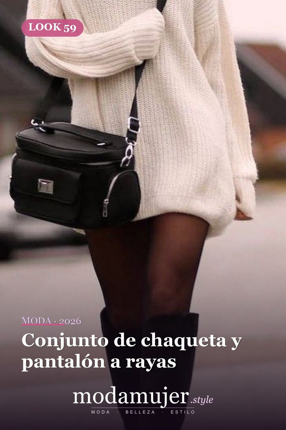 Conjunto de chaqueta y pantalón a rayas — 60+ Las mejores ideas de trajes de invierno de trabajo que te hacen más genial