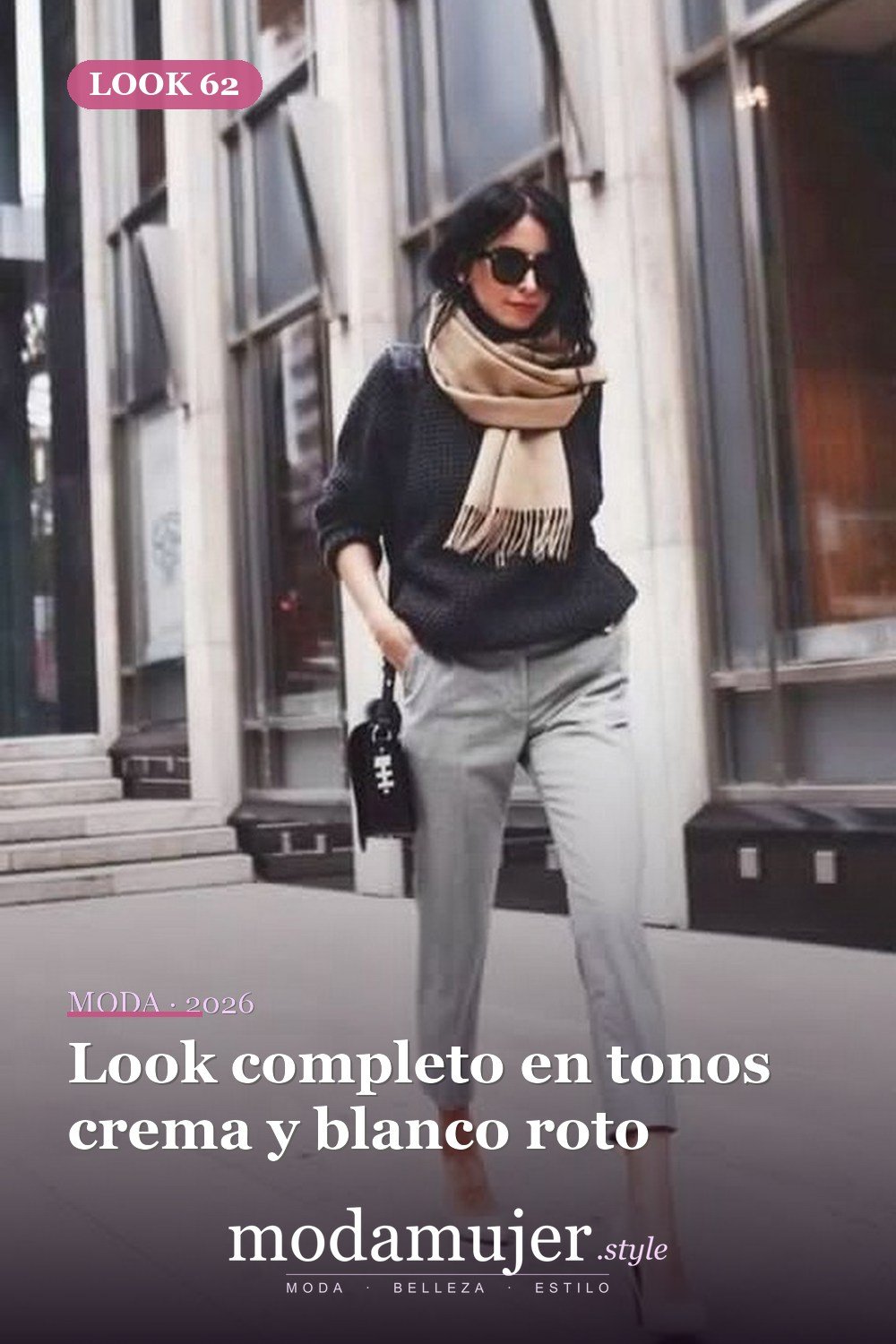 Look completo en tonos crema y blanco roto — 60+ Las mejores ideas de trajes de invierno de trabajo que te hacen más genial