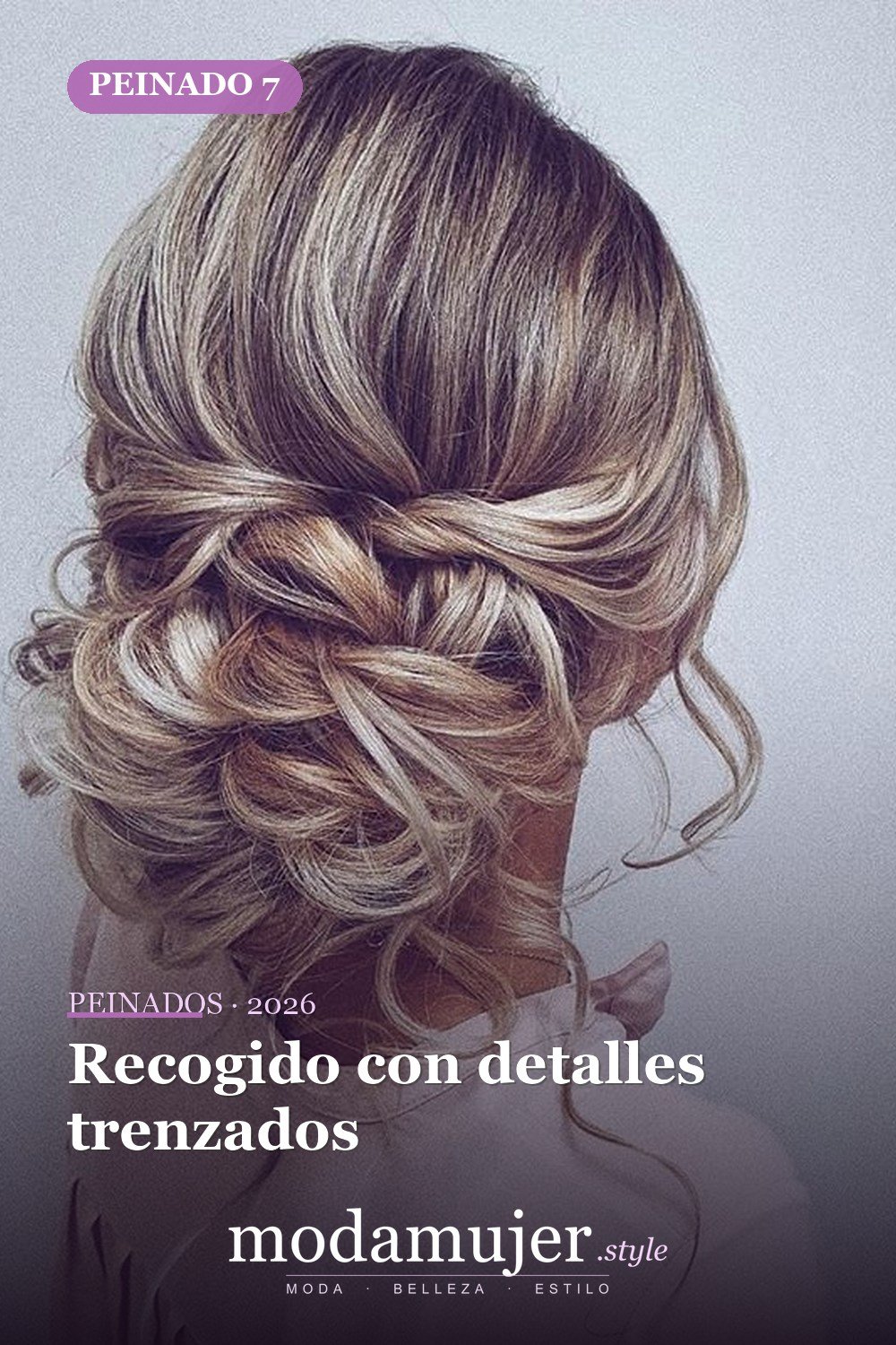 Recogido con detalles trenzados — 62 ideas de peinados románticos para bodas y ocasiones especiales
