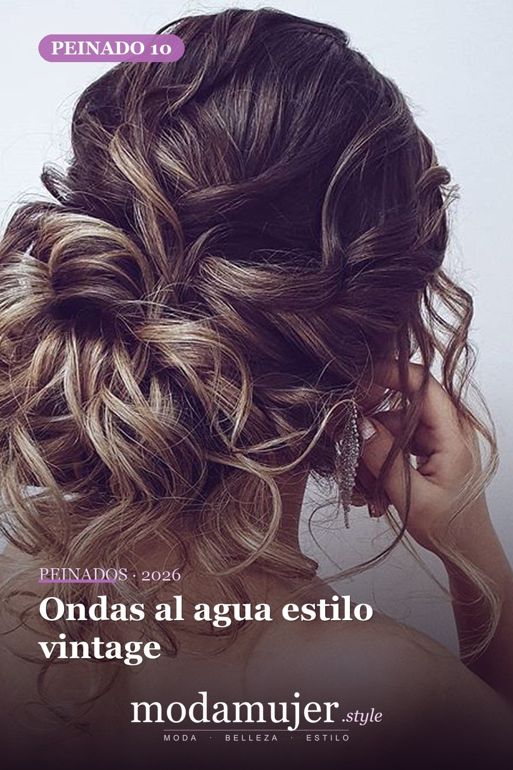 Ondas al agua estilo vintage — 62 ideas de peinados románticos para bodas y ocasiones especiales
