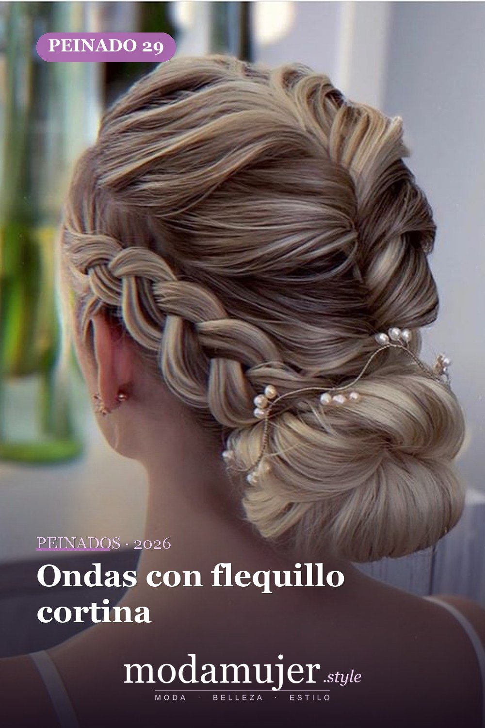 Ondas con flequillo cortina — 62 ideas de peinados románticos para bodas y ocasiones especiales