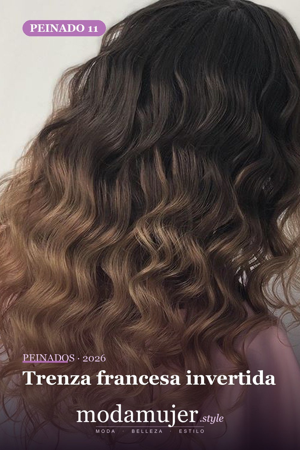 Trenza francesa invertida — 64 hermosos peinados para chicas