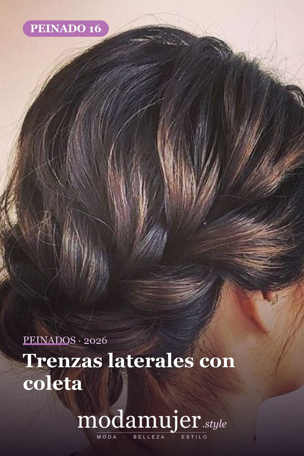 Trenzas laterales con coleta — 64 hermosos peinados para chicas