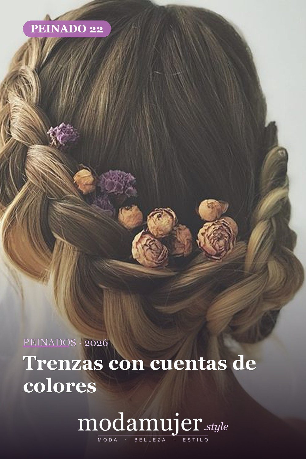 Trenzas con cuentas de colores — 64 hermosos peinados para chicas