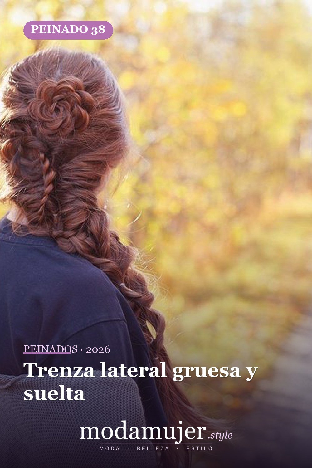 Trenza lateral gruesa y suelta — 64 hermosos peinados para chicas
