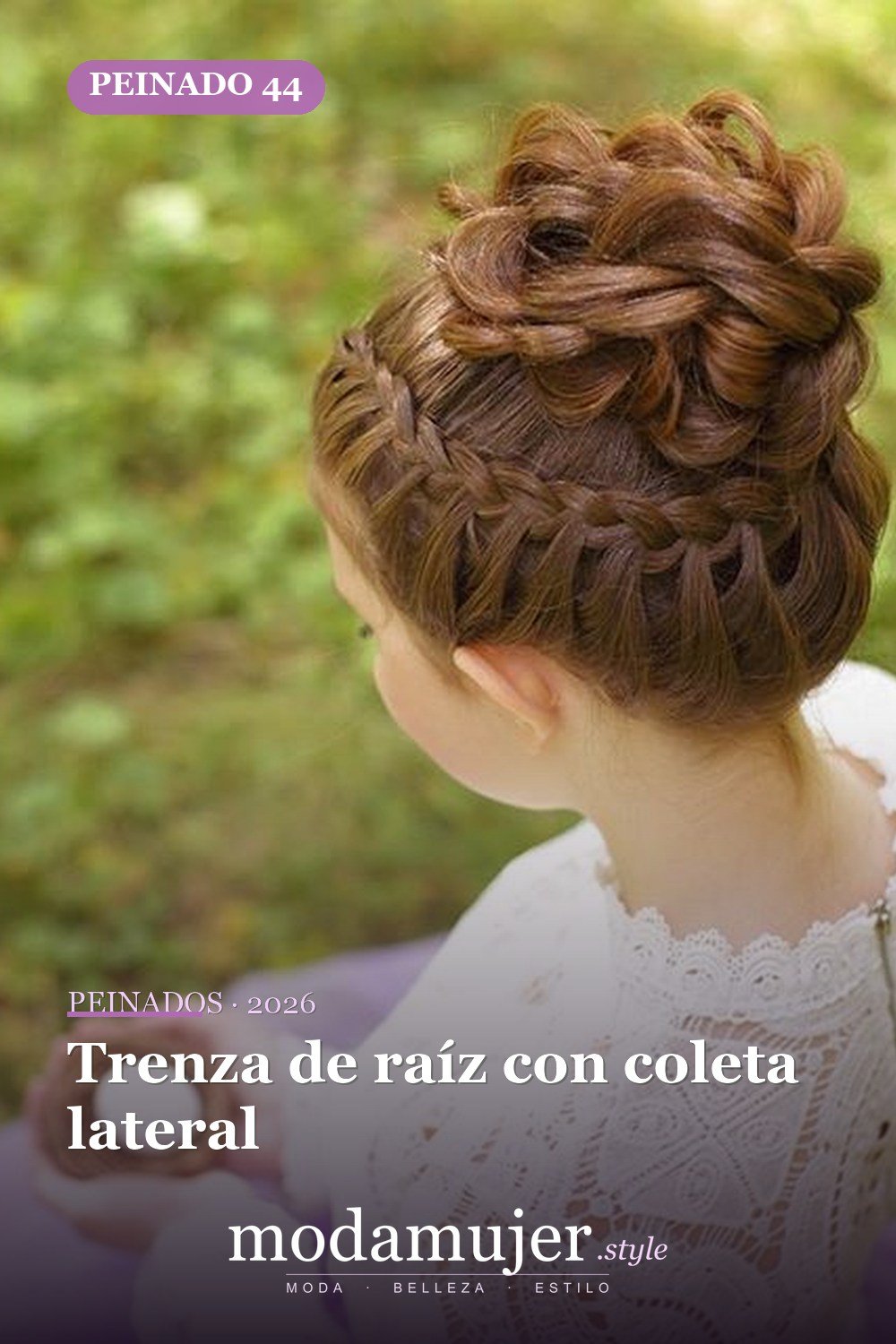 Trenza de raíz con coleta lateral — 64 hermosos peinados para chicas