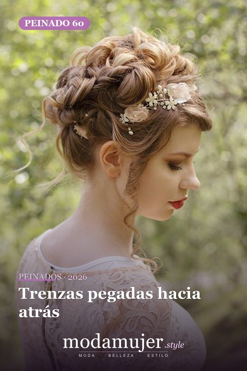 Trenzas pegadas hacia atrás — 64 hermosos peinados para chicas