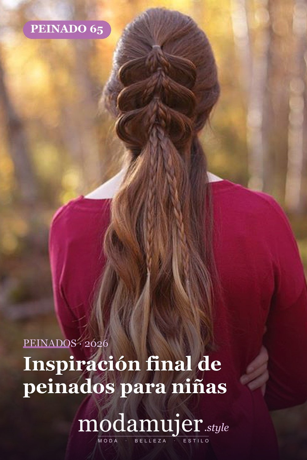 Inspiración final de peinados para niñas — 64 hermosos peinados para chicas