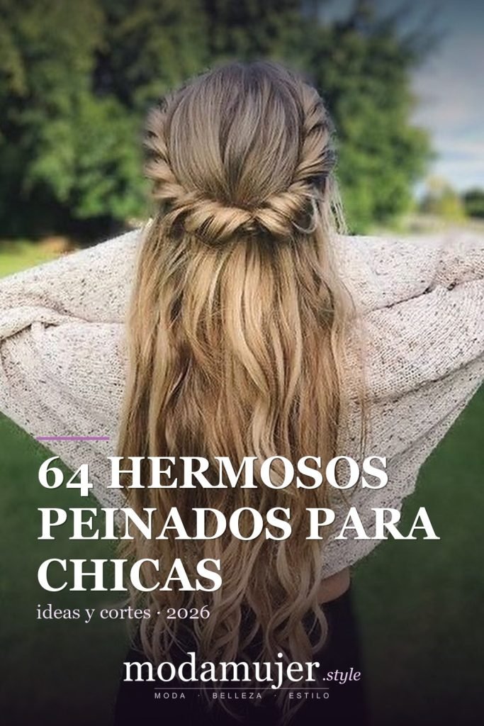64 hermosos peinados para chicas - ModaMujer