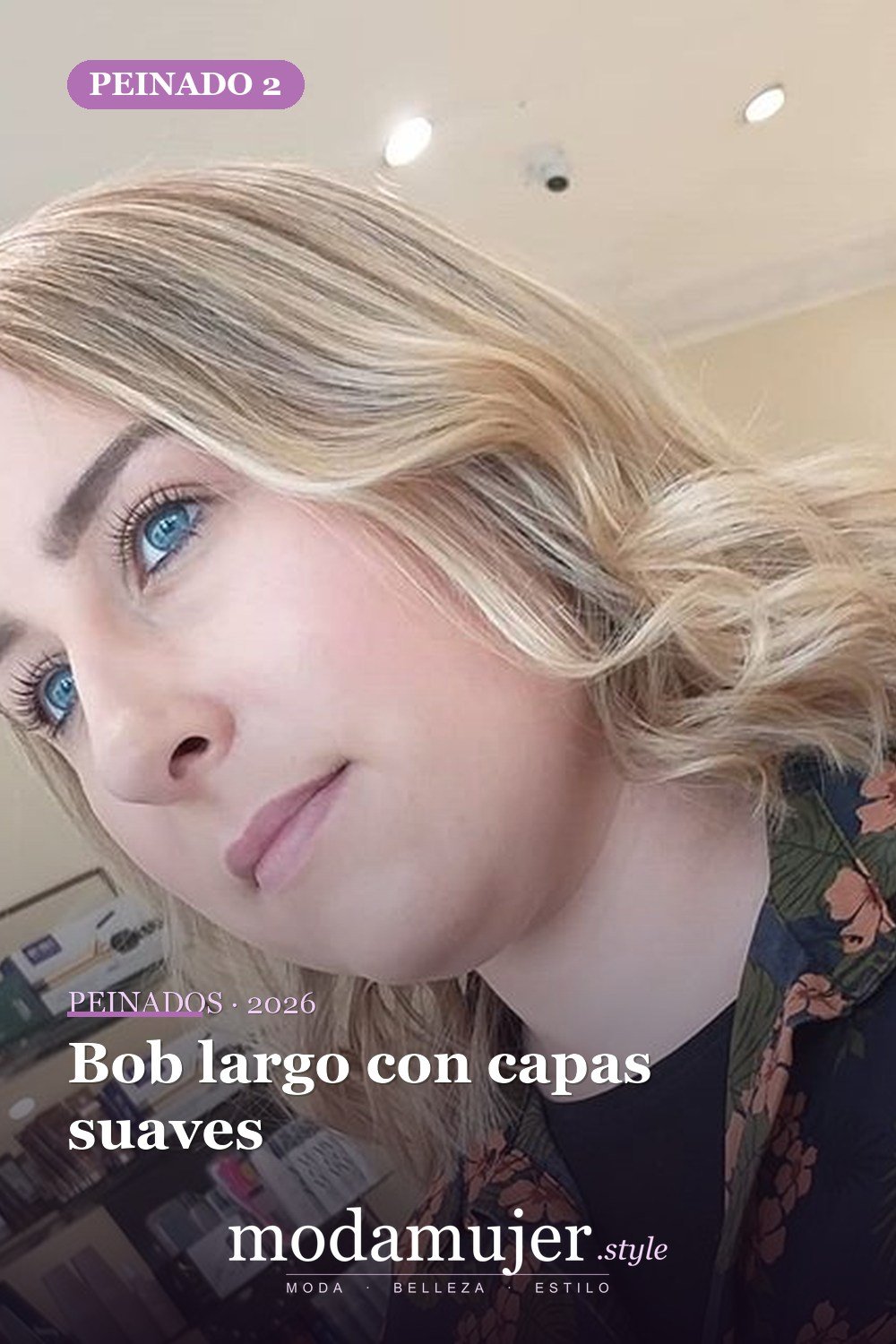 Bob largo con capas suaves — 65 mejores peinados de media melena