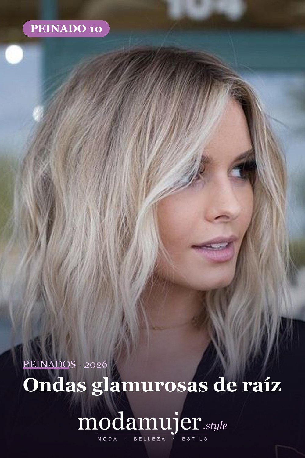 Ondas glamurosas de raíz — 65 mejores peinados de media melena