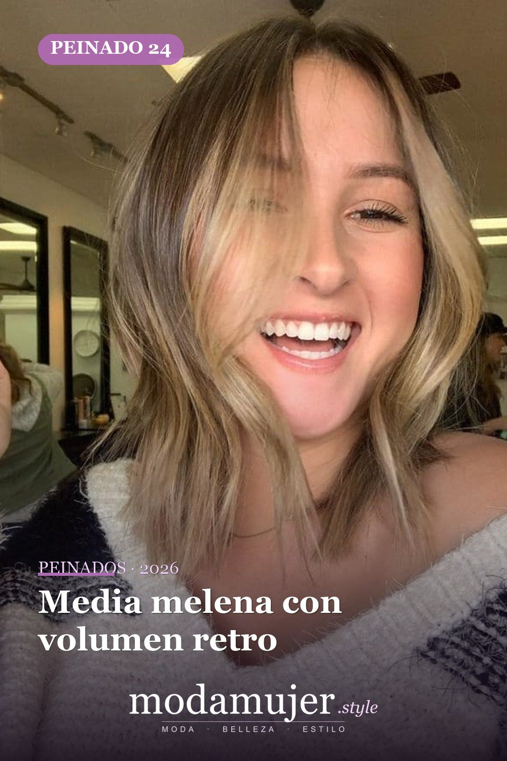 Media melena con volumen retro — 65 mejores peinados de media melena