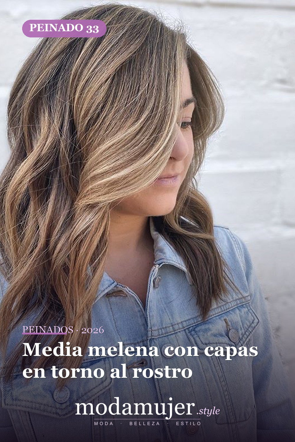Media melena con capas en torno al rostro — 65 mejores peinados de media melena